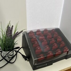 Remington T Studio Hot Rollers 20 Flocked Silk Ceramic Curlers with Clips